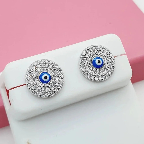 "925 Sterling Silver Cubic Zirconia Earrings, U19254552 - Picture 4 of 9